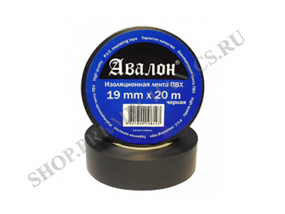 Изолента черная 19мм х 20м, уп 10шт